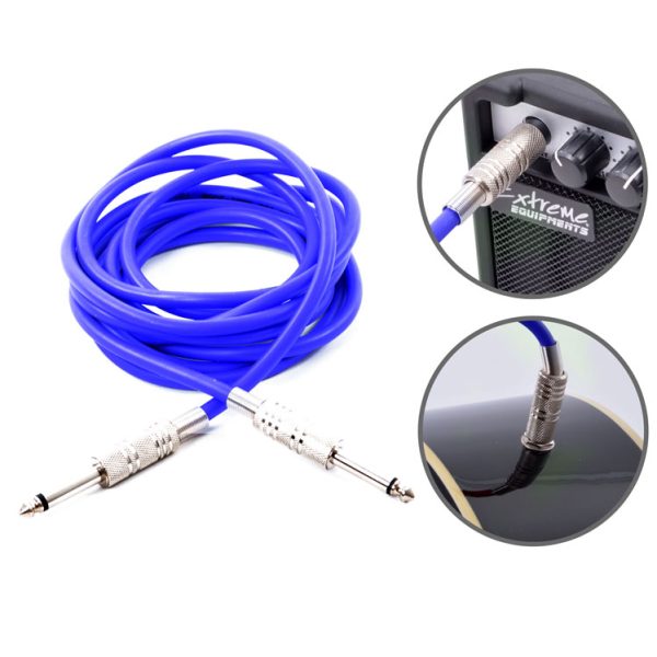 Kablo Jak Fişli Pro 5 Metre Mavi KJF5BL