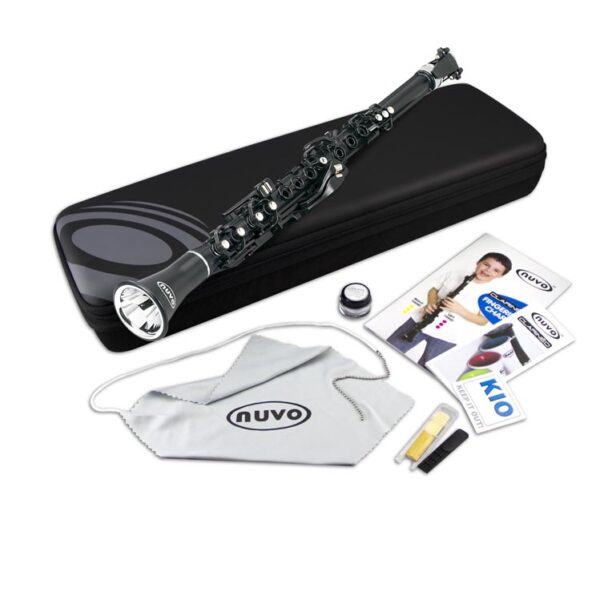 Klarnet Başlangıç Seti Nuvo Siyah/Çelik N100CLBK Clarineo