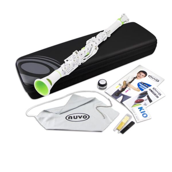 Klarnet Başlangıç Seti Nuvo Beyaz/Yeşil N100CLGN Clarineo
