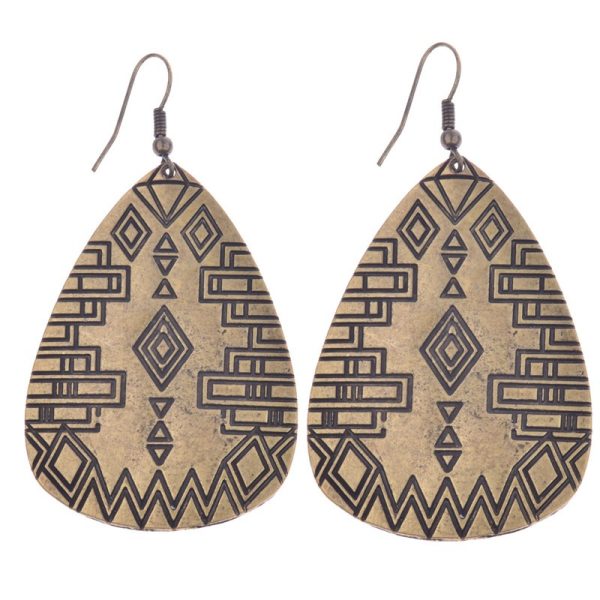 Bohemia Desenli Etnik Küpe