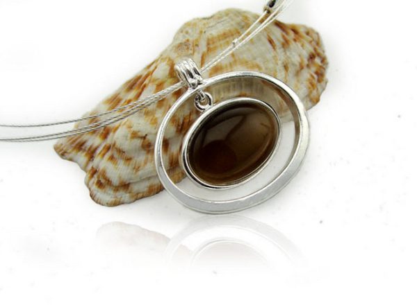 Geometrik Kolye   Kahverengi