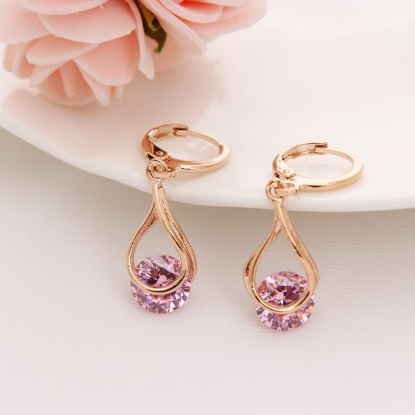 Işıltılı Mor Küpe