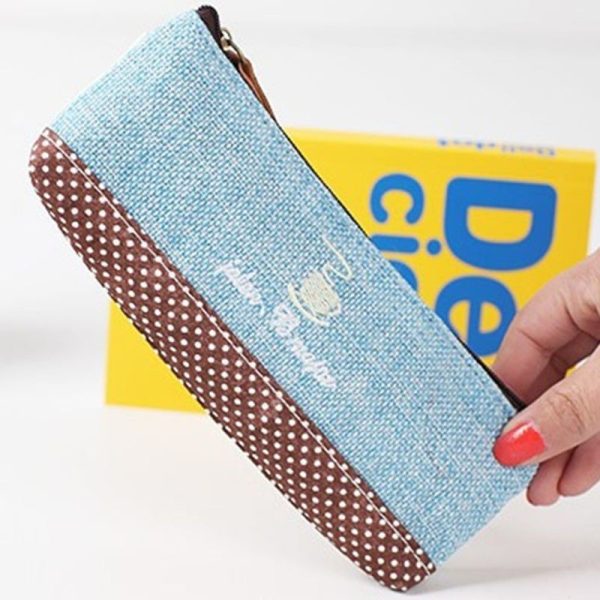 Kozmetik ve Kalemlik Cüzdanı   Mavi